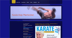 Desktop Screenshot of pfarrkirchen-karate-online.de